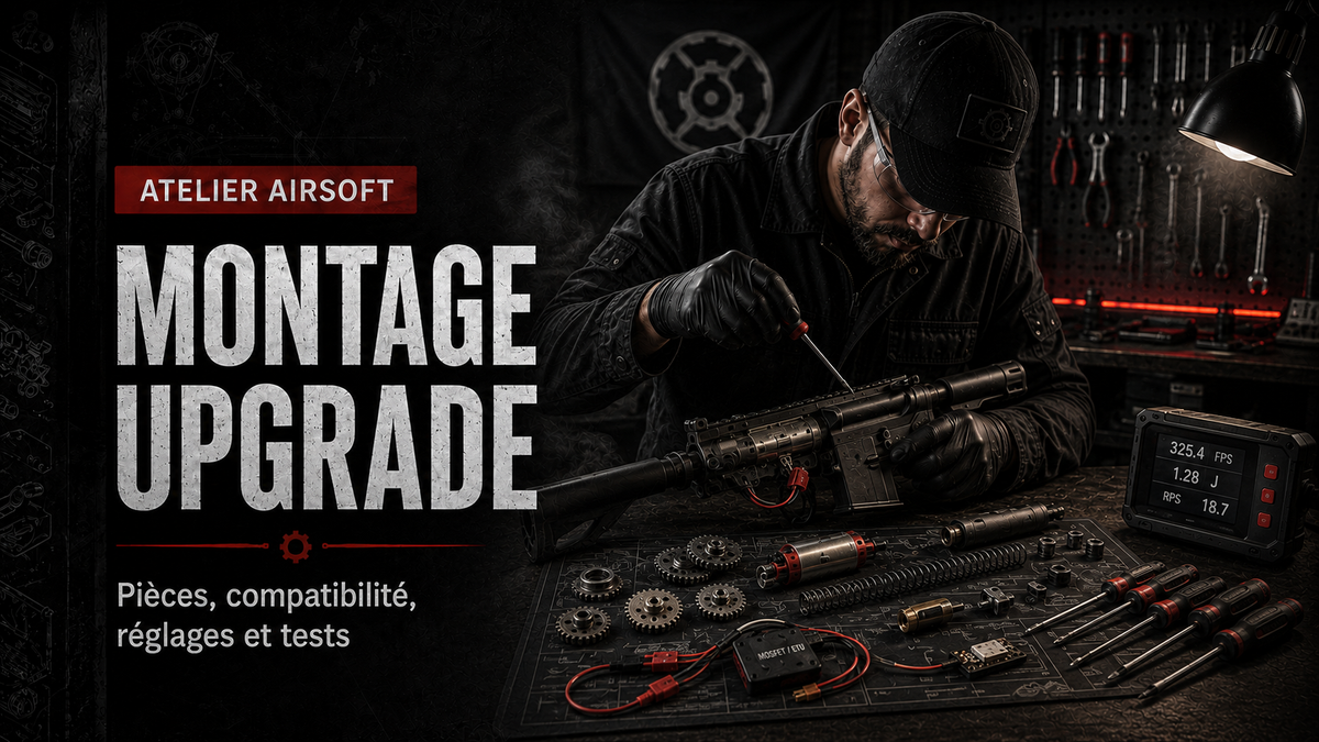 Montage et upgrade Airsoft – pièces, compatibilité, réglages et tests