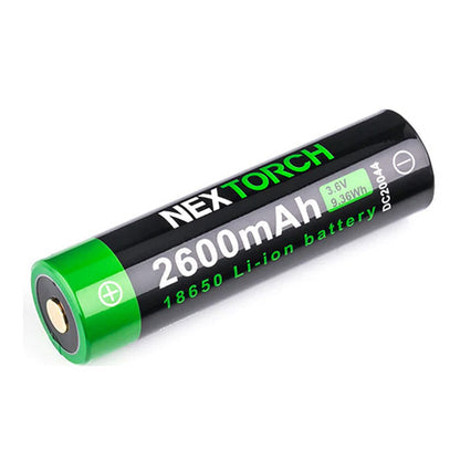 Batterie lithium 18650 2600mAh rechargeable Nextorch référence 041947