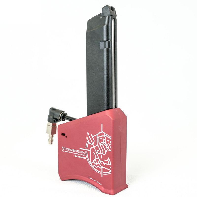 Poseidon adaptateur HPA GBB chargeur M4 rouge — POS4009