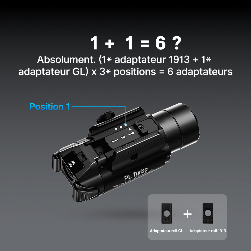 Lampe tactique longue portée Olight PL Turbo Valkyrie – 800 lm