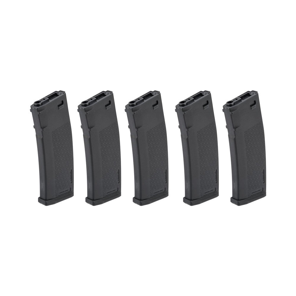 Pack de 5 chargeurs Specna Arms S-MAG M4/M16 Hi-Cap 380 billes Noir — SA44432