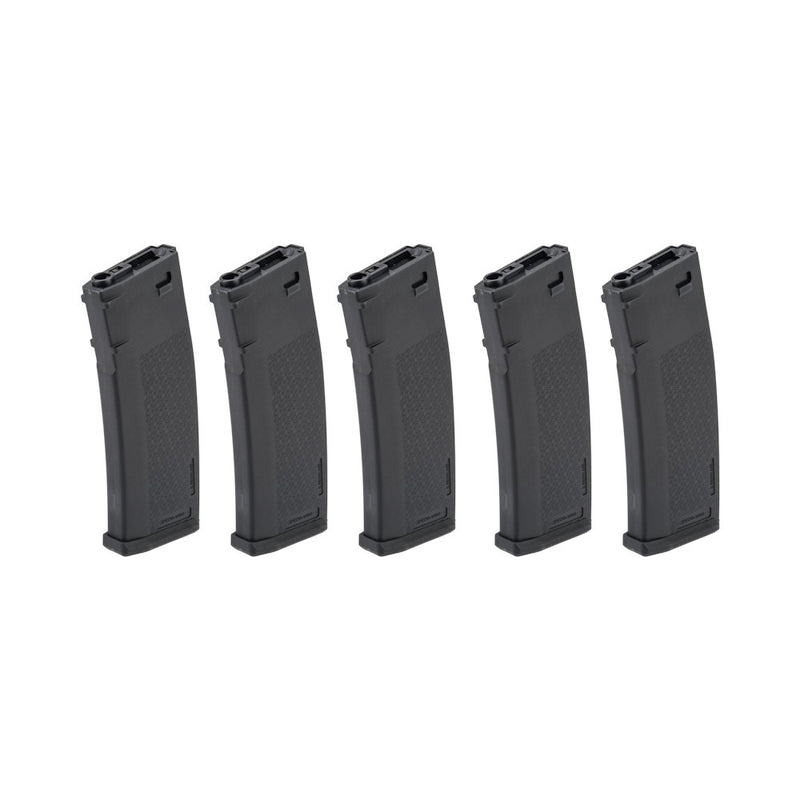 Pack de 5 chargeurs Specna Arms S-MAG M4/M16 Hi-Cap 380 billes Noir — SA44432