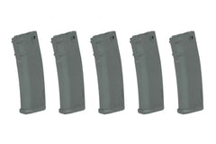 Lot de 5 chargeurs Specna Arms S-MAG M4 380 billes gris — SA44521