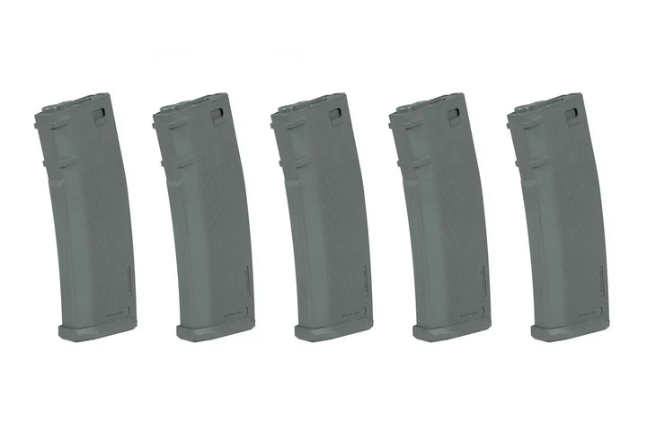 Lot de 5 chargeurs Specna Arms S-MAG M4 380 billes gris — SA44521