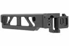 Tube de crosse ST-6 skeleton picatinny métal 6 position rabattable noir 5KU – vue 4