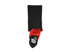 Poche noire avec foulard de touche rouge intégré – 8FIELDS
