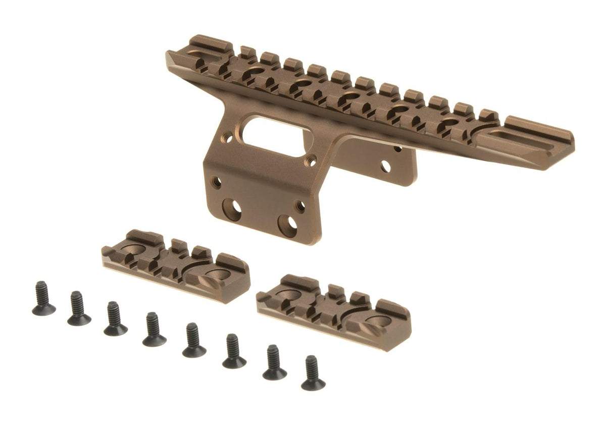 Front rail FDE Action Army AAC T10 — vue détaillée