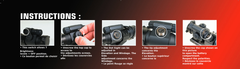 Point rouge Swiss Arms – vue du montage