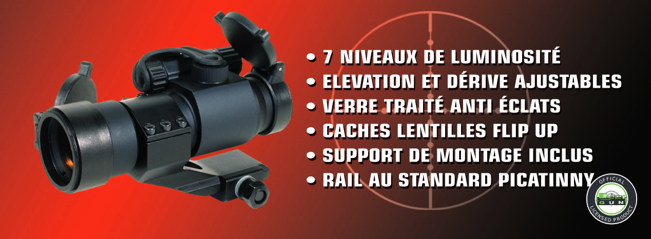 Point rouge Swiss Arms – détail des réglages