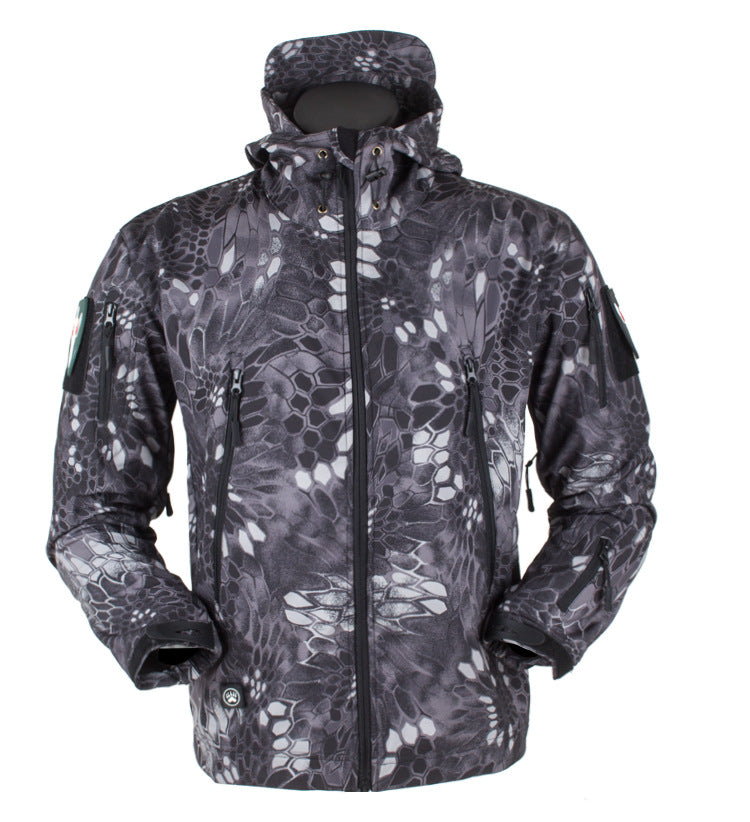 Veste Softshell imperméable à capuche – Multipoches