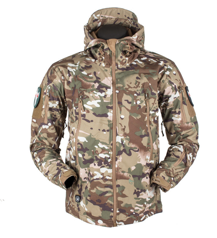 Veste Softshell imperméable à capuche – Multipoches