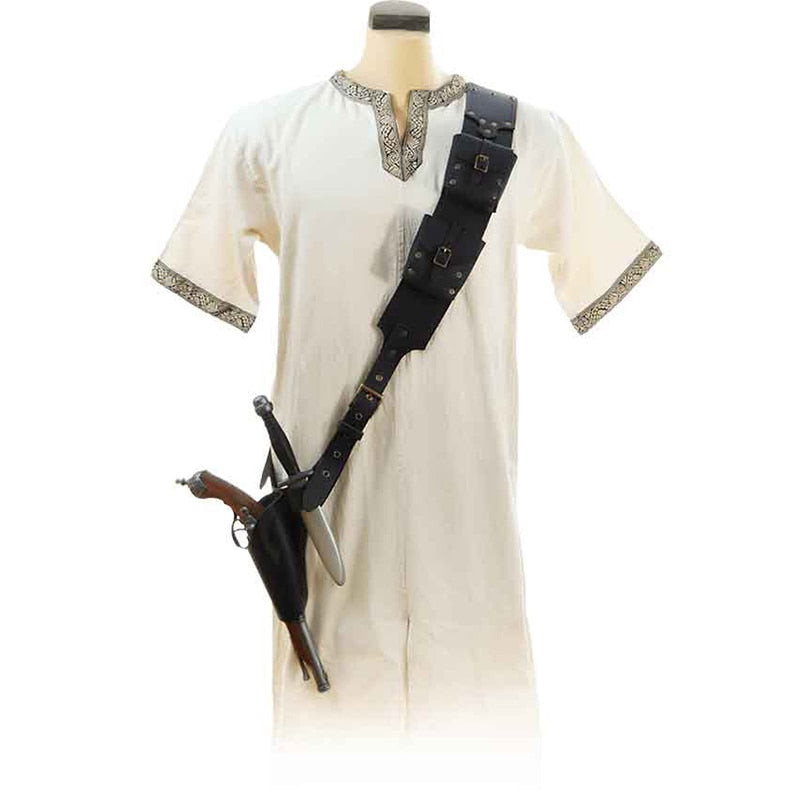 Baudrier cosplay Assassin’s Creed ajustable – Noir ou marron