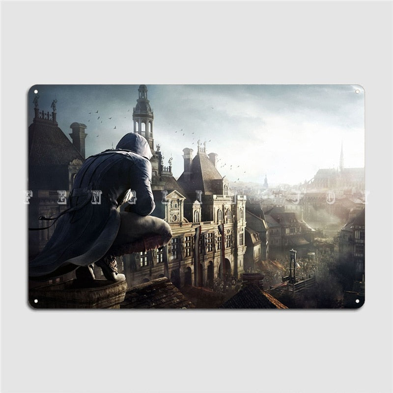 Plaque métallique Arno Dorian – Assassin’s Creed Unity
