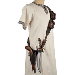 Baudrier cosplay Assassin’s Creed ajustable – Noir ou marron