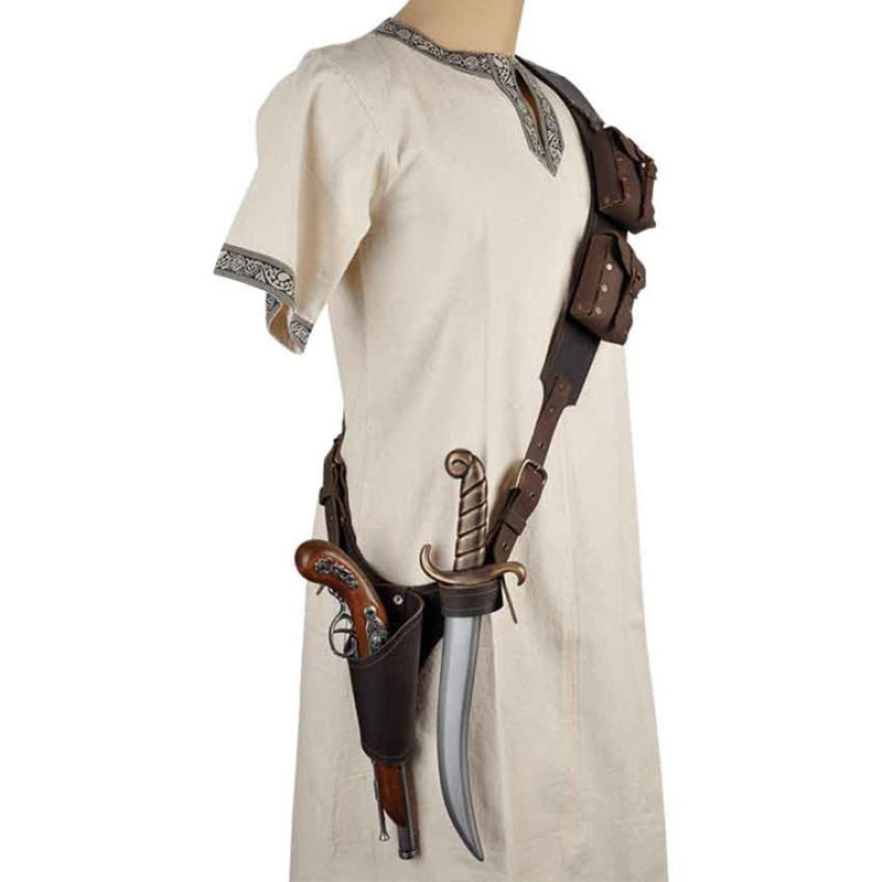 Baudrier cosplay Assassin’s Creed ajustable – Noir ou marron