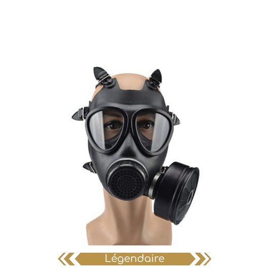 Masque à gaz factice de type MF87, avec filtre en caoutchouc, auto-amortissant