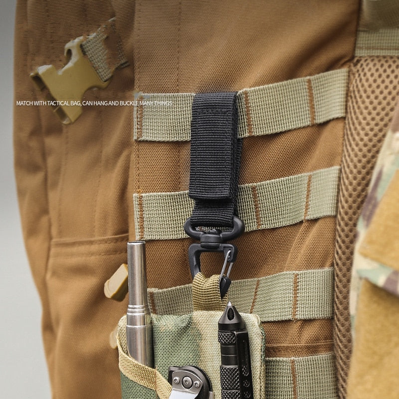 Attache MOLLE en nylon avec mousqueton