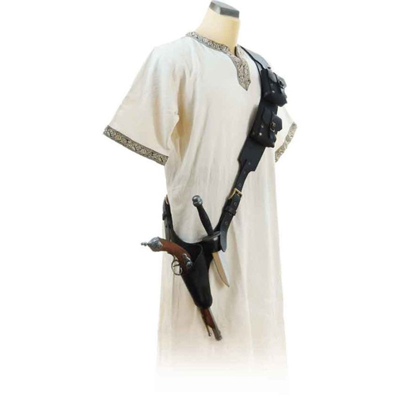 Baudrier cosplay Assassin’s Creed ajustable – Noir ou marron