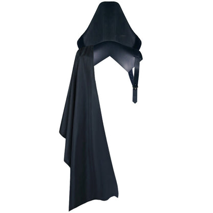 Cape noire à capuche en polyester, à lacets, Assassin's Creed