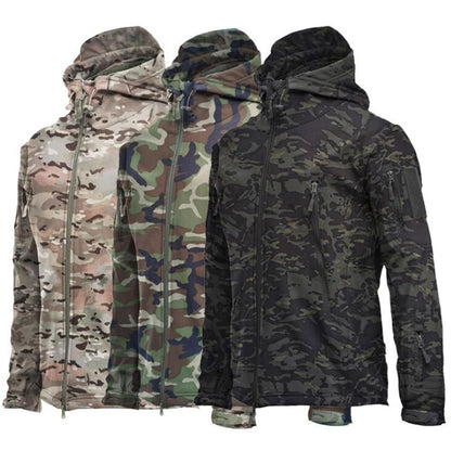 SoftShell militaire à capuche