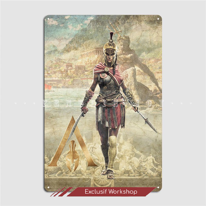 Plaque métallique Assassin's Creed Odyssey - Kassandra