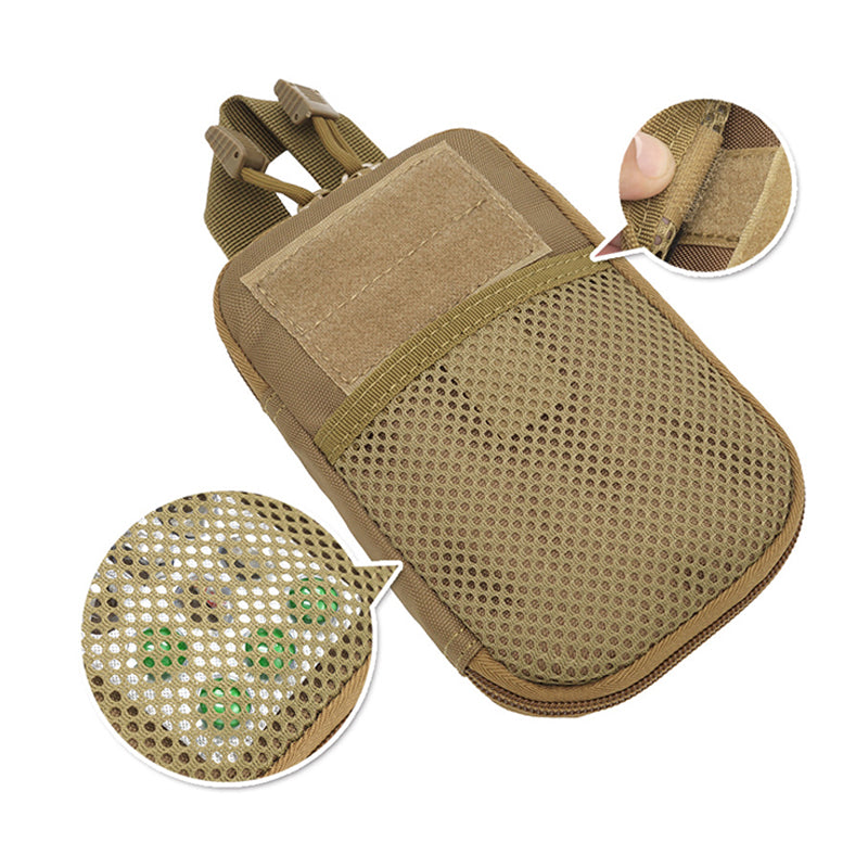 Pochette MOLLE tactique à dos souple – 11 × 19 cm