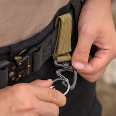 Attache MOLLE en nylon avec mousqueton
