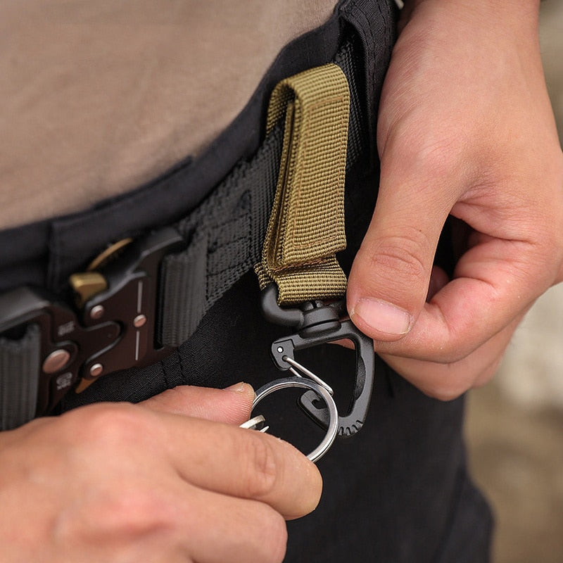 Attache MOLLE en nylon avec mousqueton