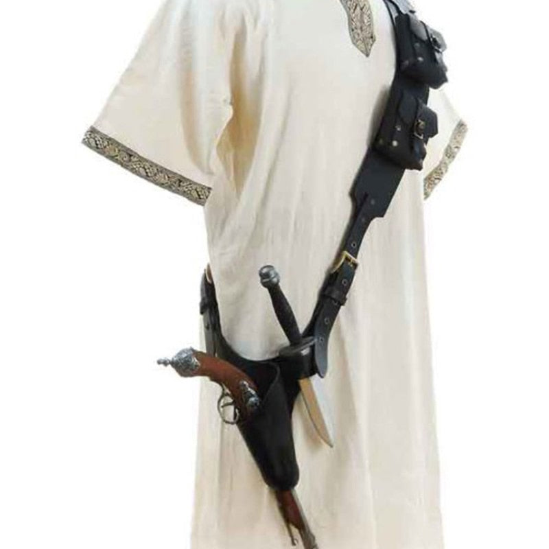 Baudrier cosplay Assassin’s Creed ajustable – Noir ou marron