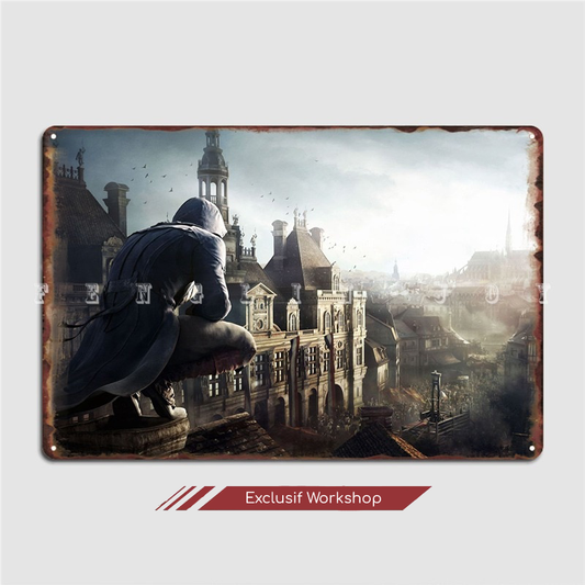 Plaque métallique Assassin's Creed Unity - Arnaud Victor Dorian