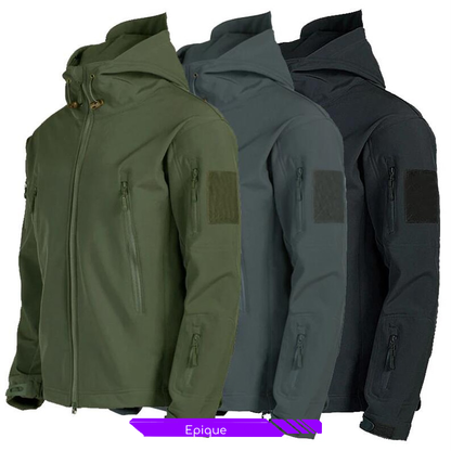 SoftShell militaire à capuche