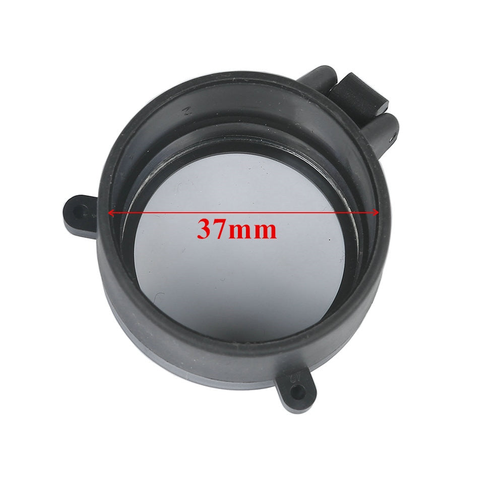 Couvre-objectif rabattable transparent pour lunette – 30 à 64 mm