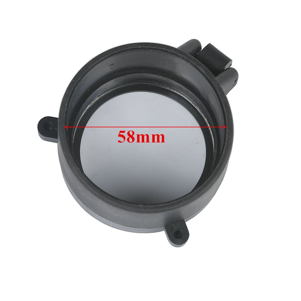 Couvre-objectif rabattable transparent pour lunette – 30 à 64 mm