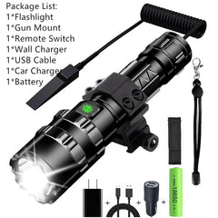 Lampe LED rechargeable USB avec montage Picatinny
