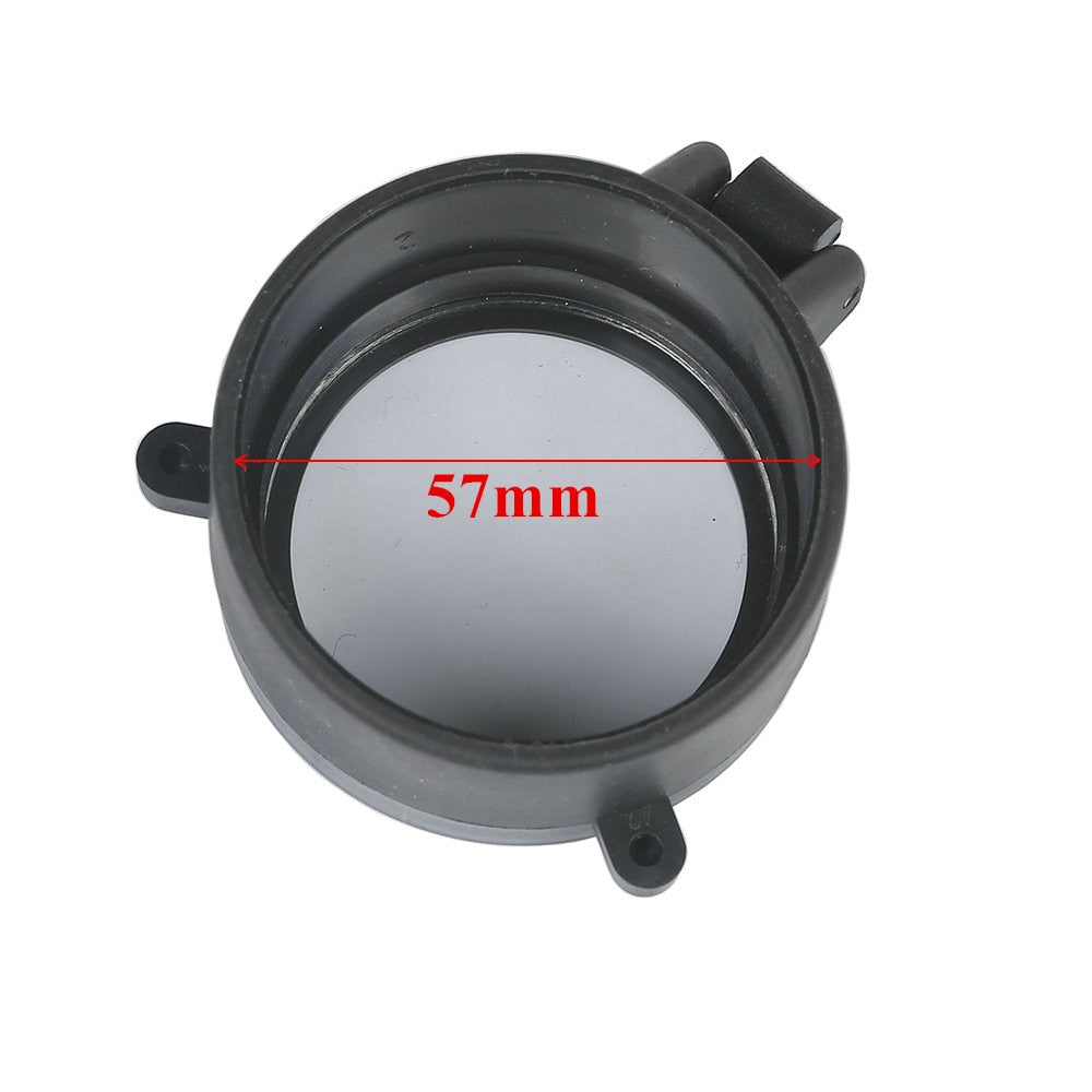 Couvre-objectif rabattable transparent pour lunette – 30 à 64 mm