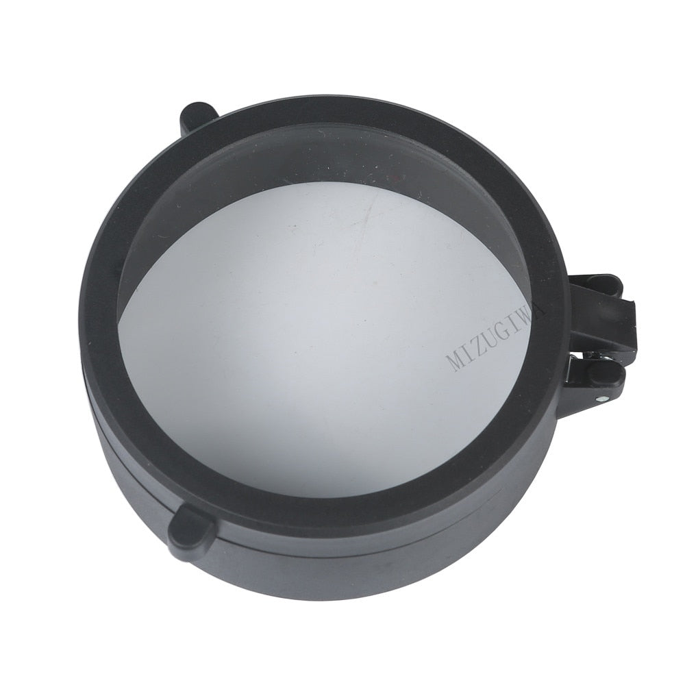 Couvre-objectif rabattable transparent pour lunette – 30 à 64 mm