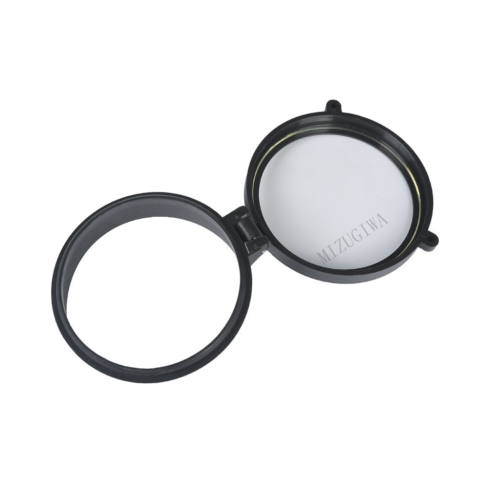 Couvre-objectif rabattable transparent pour lunette – 30 à 64 mm