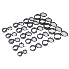 Couvre-objectif rabattable transparent pour lunette – 30 à 64 mm