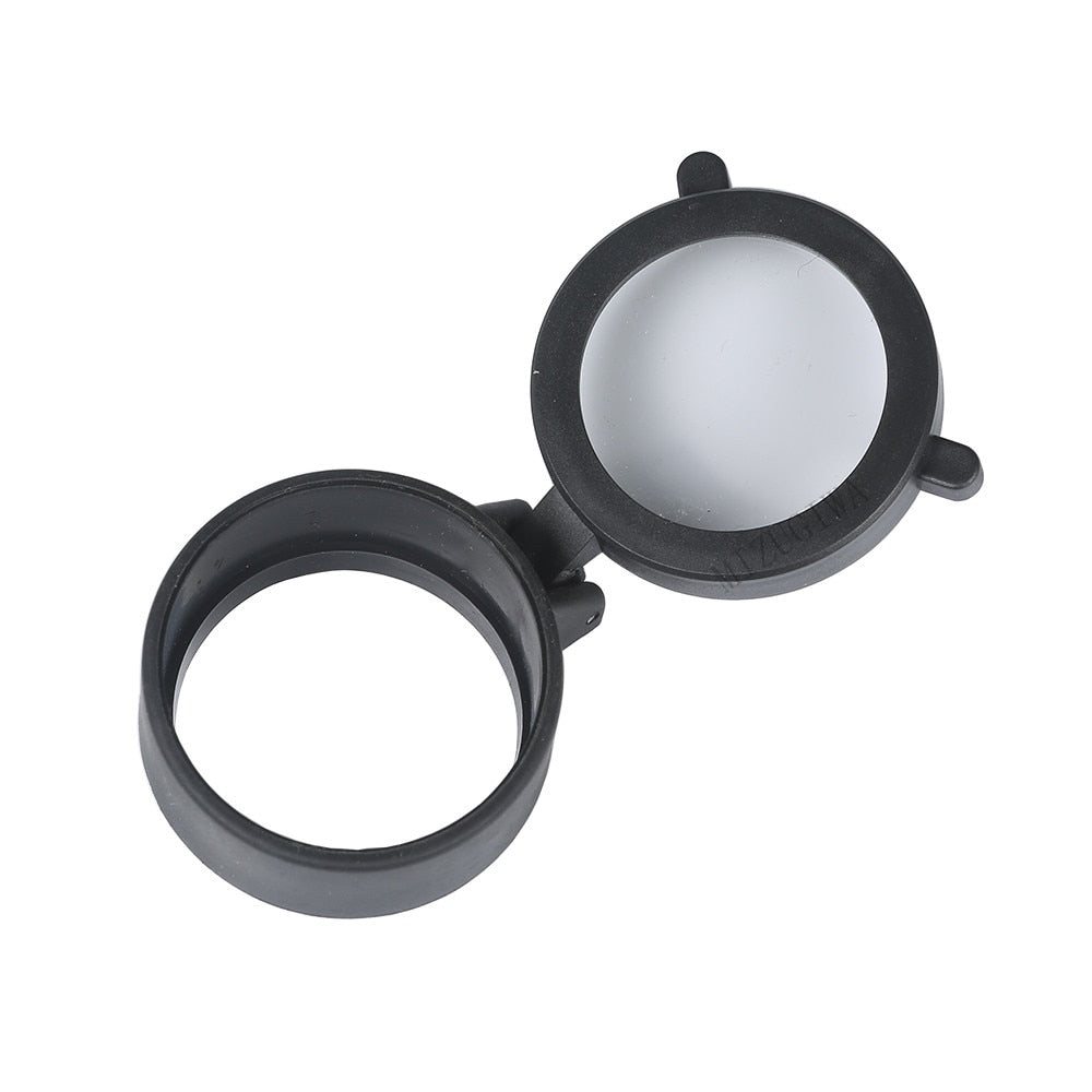 Couvre-objectif rabattable transparent pour lunette – 30 à 64 mm