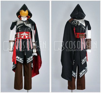 Costume Ezio Auditore Assassin's Creed 2, noir,  Armure D'Altair, Sur Mesure