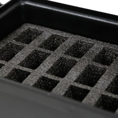Mousse de rangement pour chargeurs – détail des emplacements