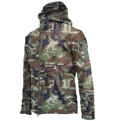 SoftShell militaire à capuche