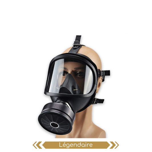 Masque à gaz factice de type MF14, avec filtre en caoutchouc, auto-amortissant