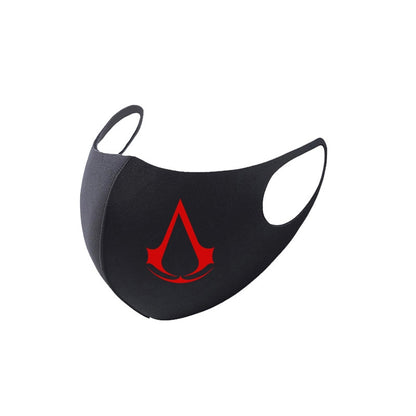 Masque logo Assassin's Creed et Abstergo, lavable et réutilisable