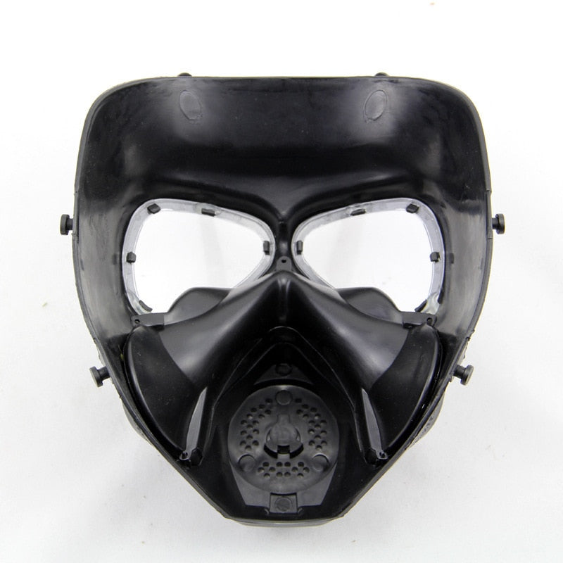 Masque factice M04 avec ventilation – Noir ou vert
