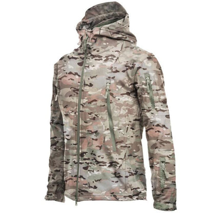 SoftShell militaire à capuche