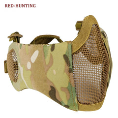 Protection Airsoft visage et oreilles – détail de la maille