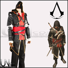 Costume cosplay d’Edward Kenway noir et rouge – Assassin’s Creed IV