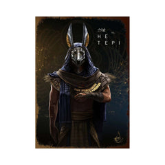 Plaque métallique Assassin’s Creed Origins ou Valhalla – Plusieurs personnages
