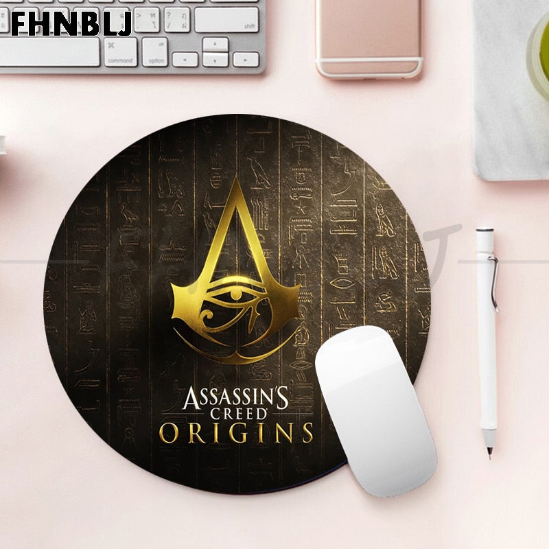 Tapis de souris rond Assassin’s Creed – 20 ou 22 cm